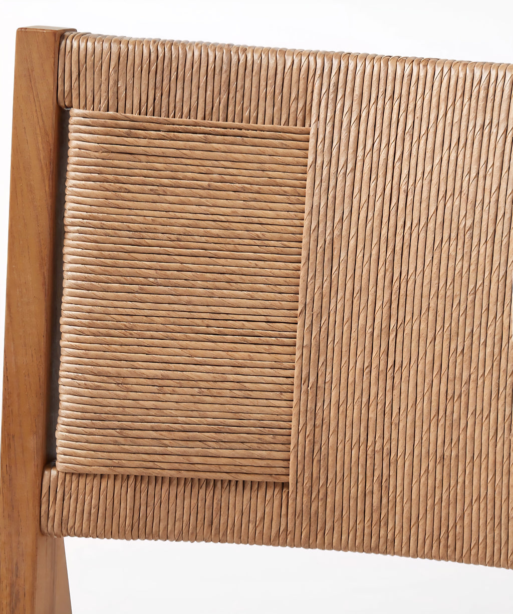THE ONE × Roc — Teak and Rattan Stool