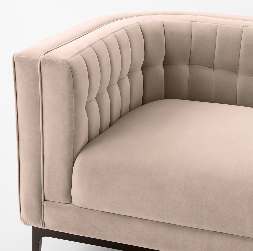 THE ONE × Ambroise — Light Taupe Velvet Sofa