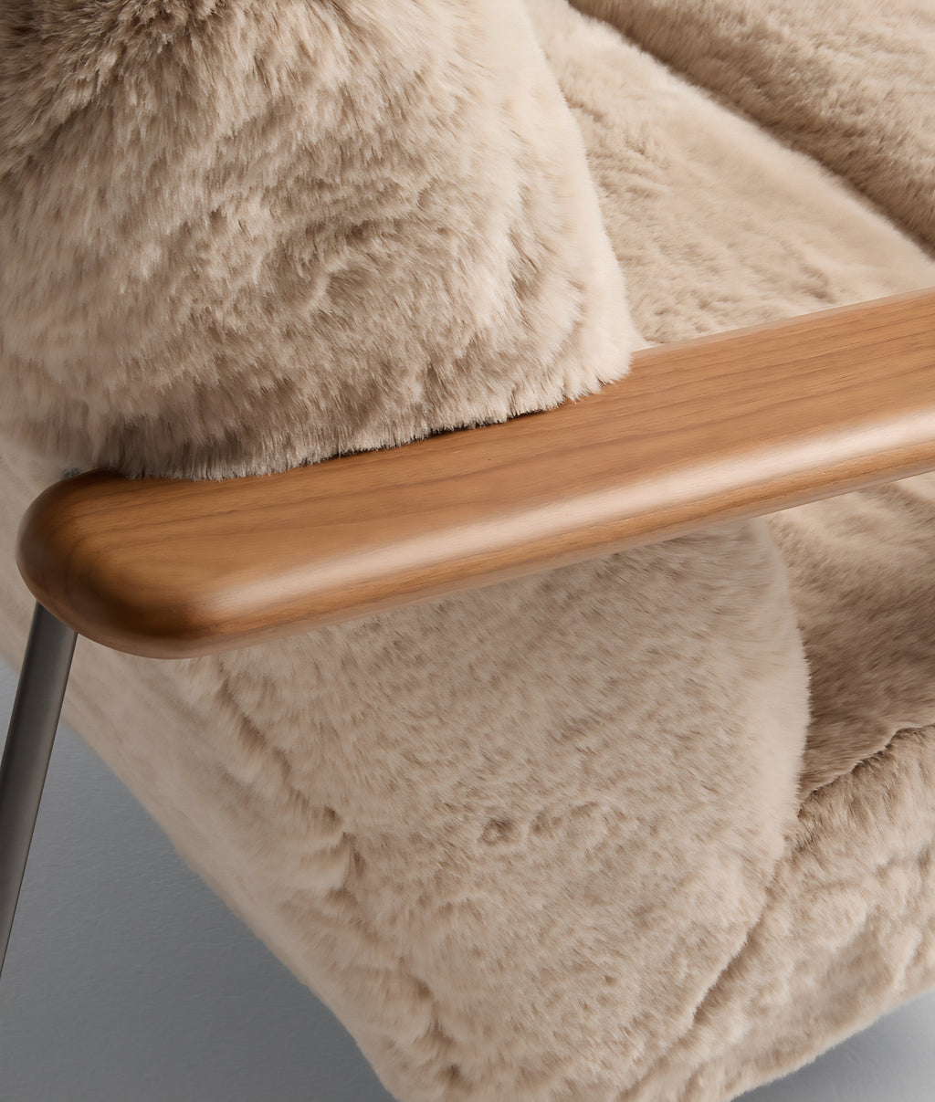 THE ONE × Chalet — Faux Fur Accent Chair