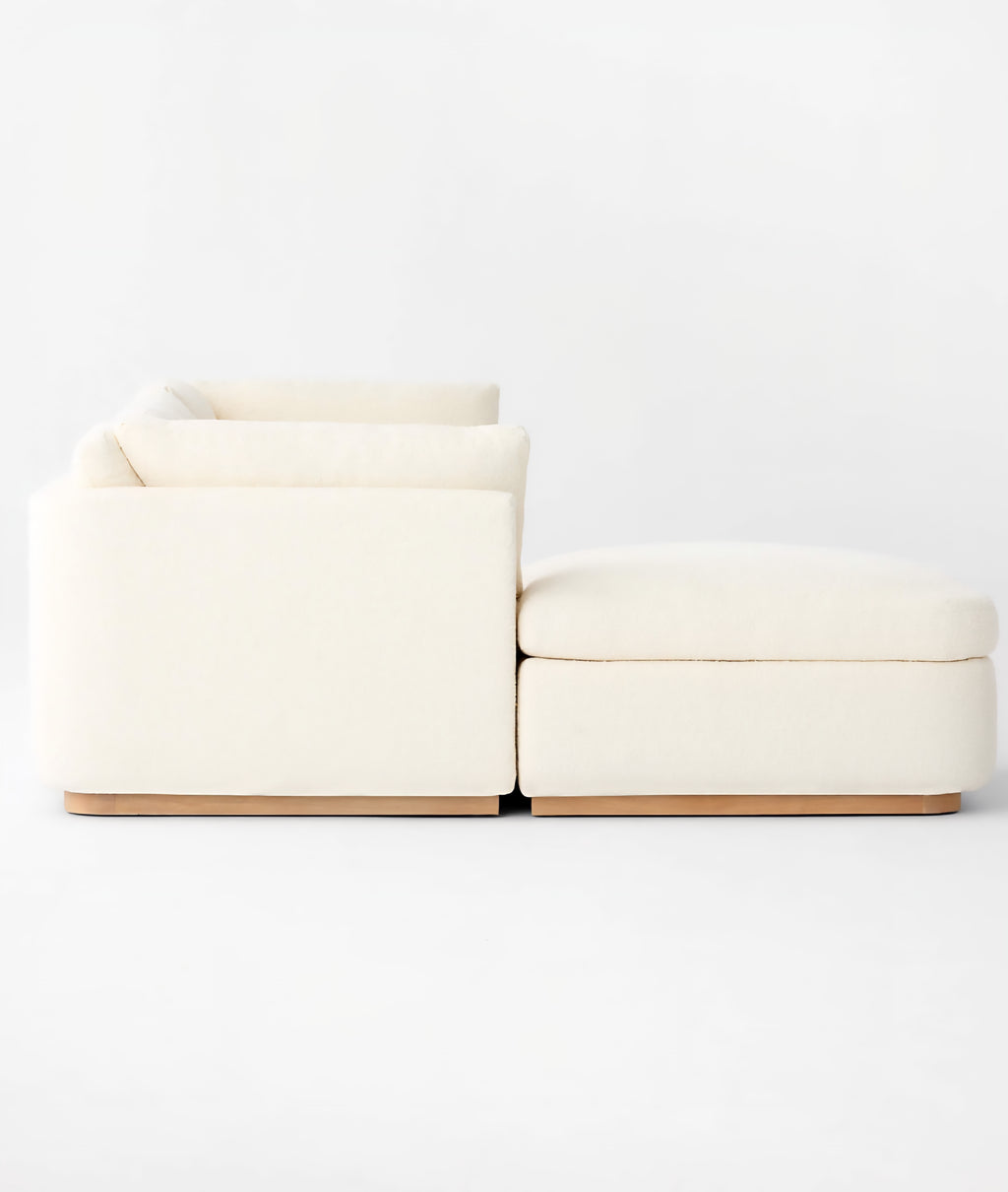 THE ONE × Stormo — Ivory Boucle Sectional Sofa