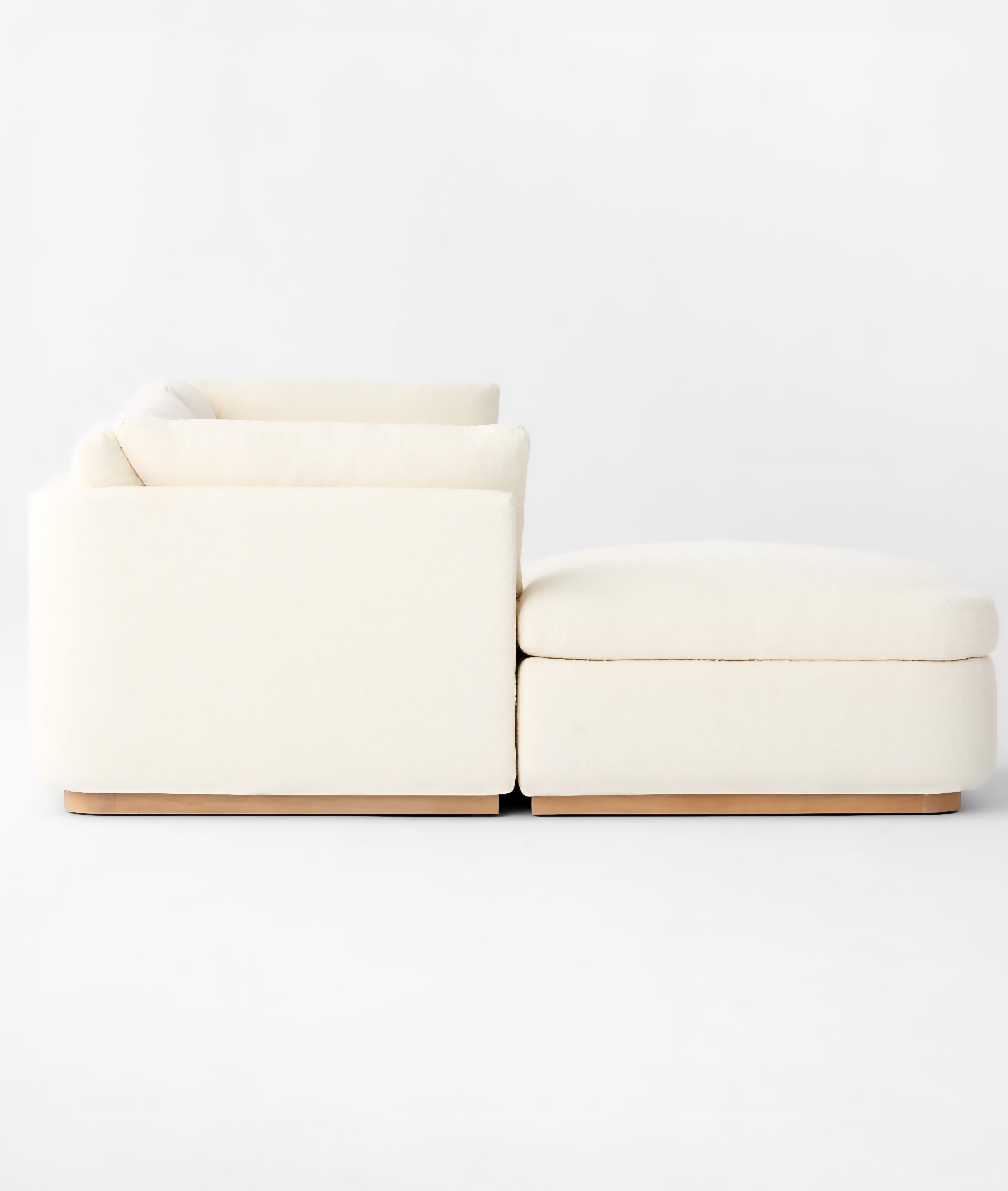 THE ONE × Stormo — Ivory Boucle Sectional Sofa