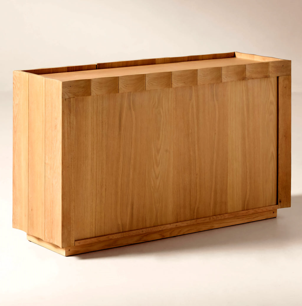 THE ONE × Bardo — Scalloped Oak Wood Credenza