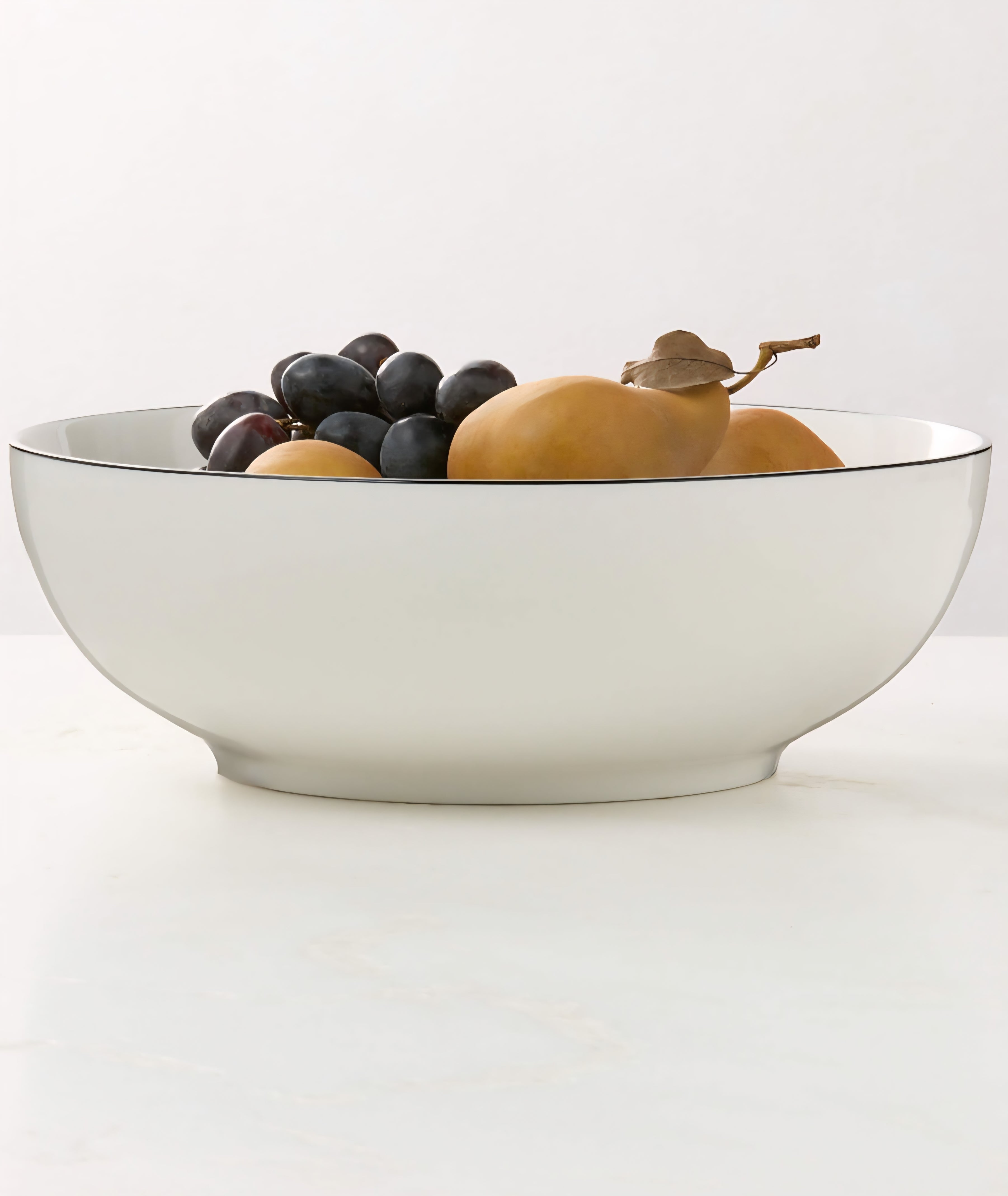 THE ONE × Contact — White Ceramic Serving Bowl