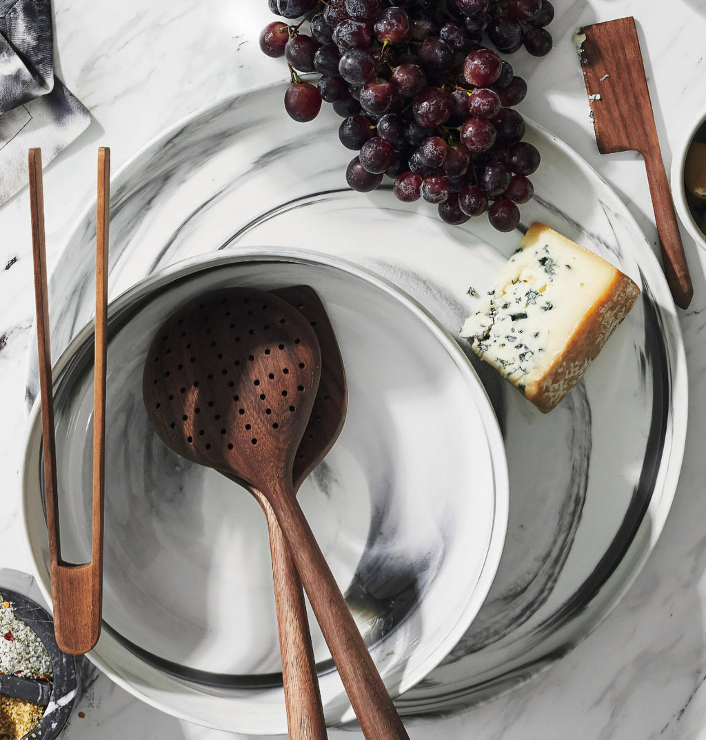 THE ONE × Swirl — Black and White Serving Bowl