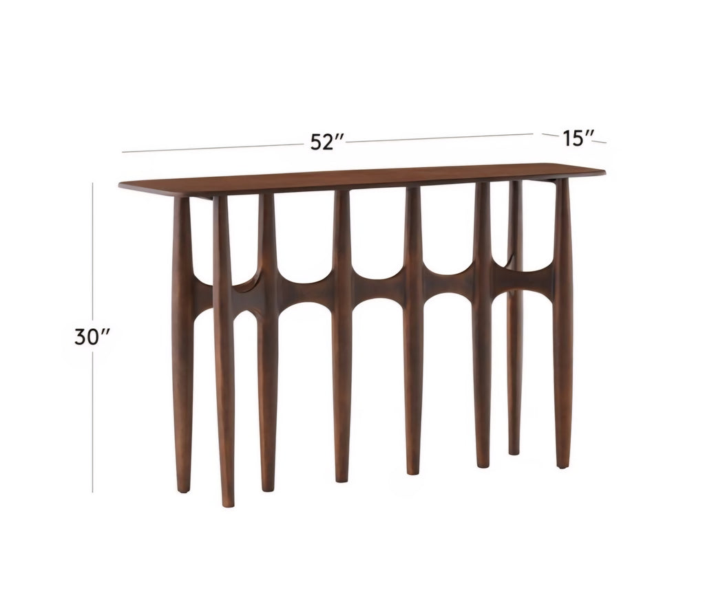 THE ONE × Bixby — White Cast Aluminum Console Table