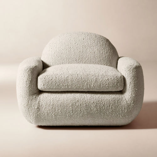 THE ONE × Aldine — Spice Brown Performance Chenille Accent Chair