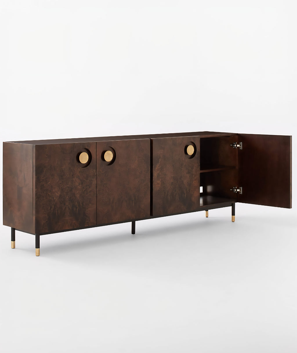 THE ONE × Carbon — Burl Wood Media Console (82")