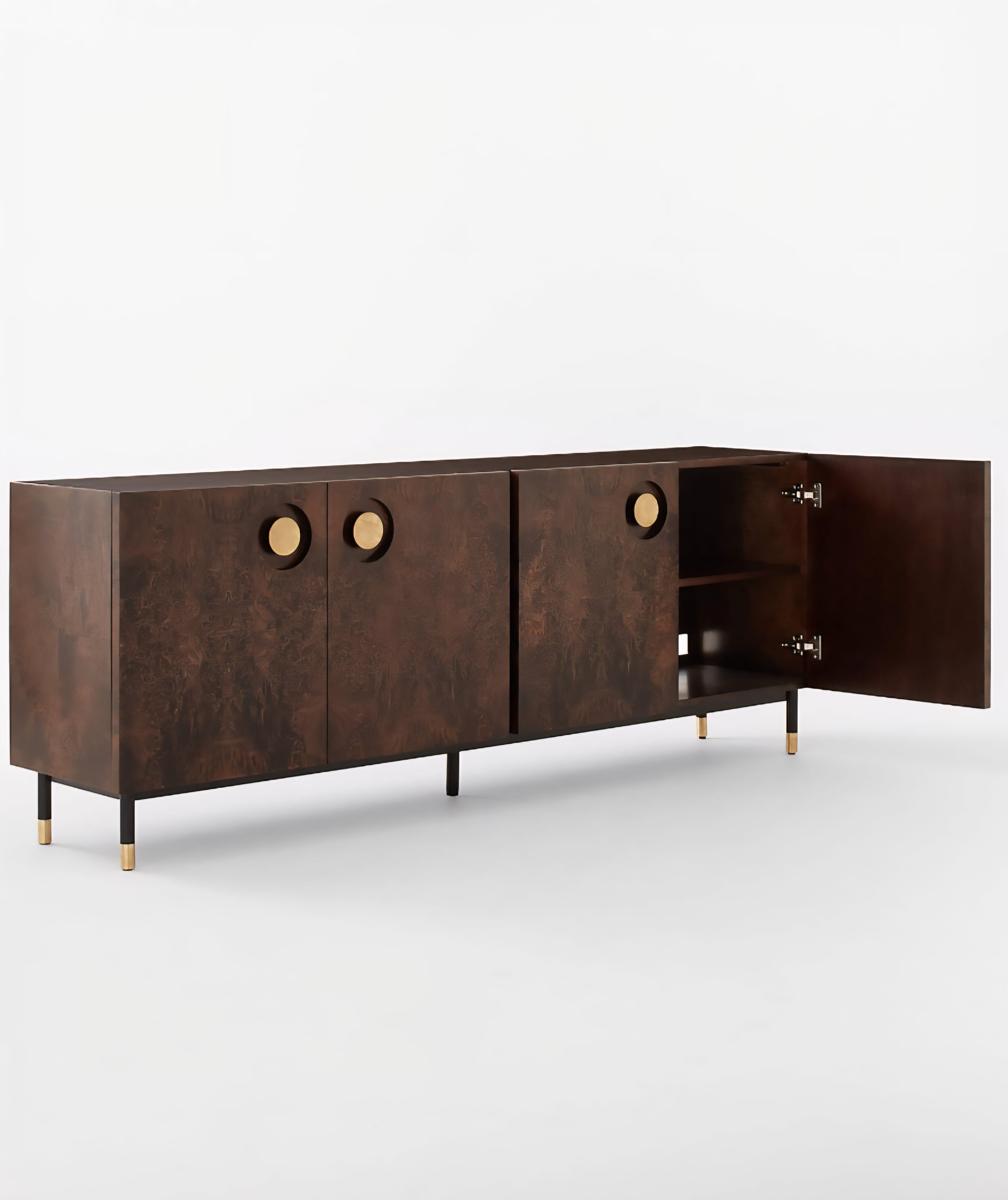 THE ONE × Carbon — Burl Wood Media Console (82")