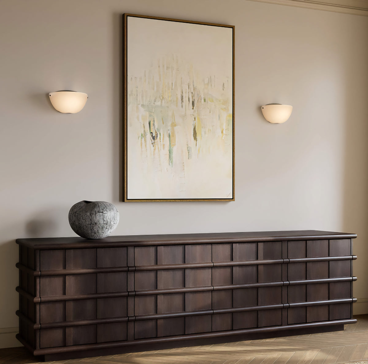 THE ONE × Alpena — Dark Acacia Wood Credenza