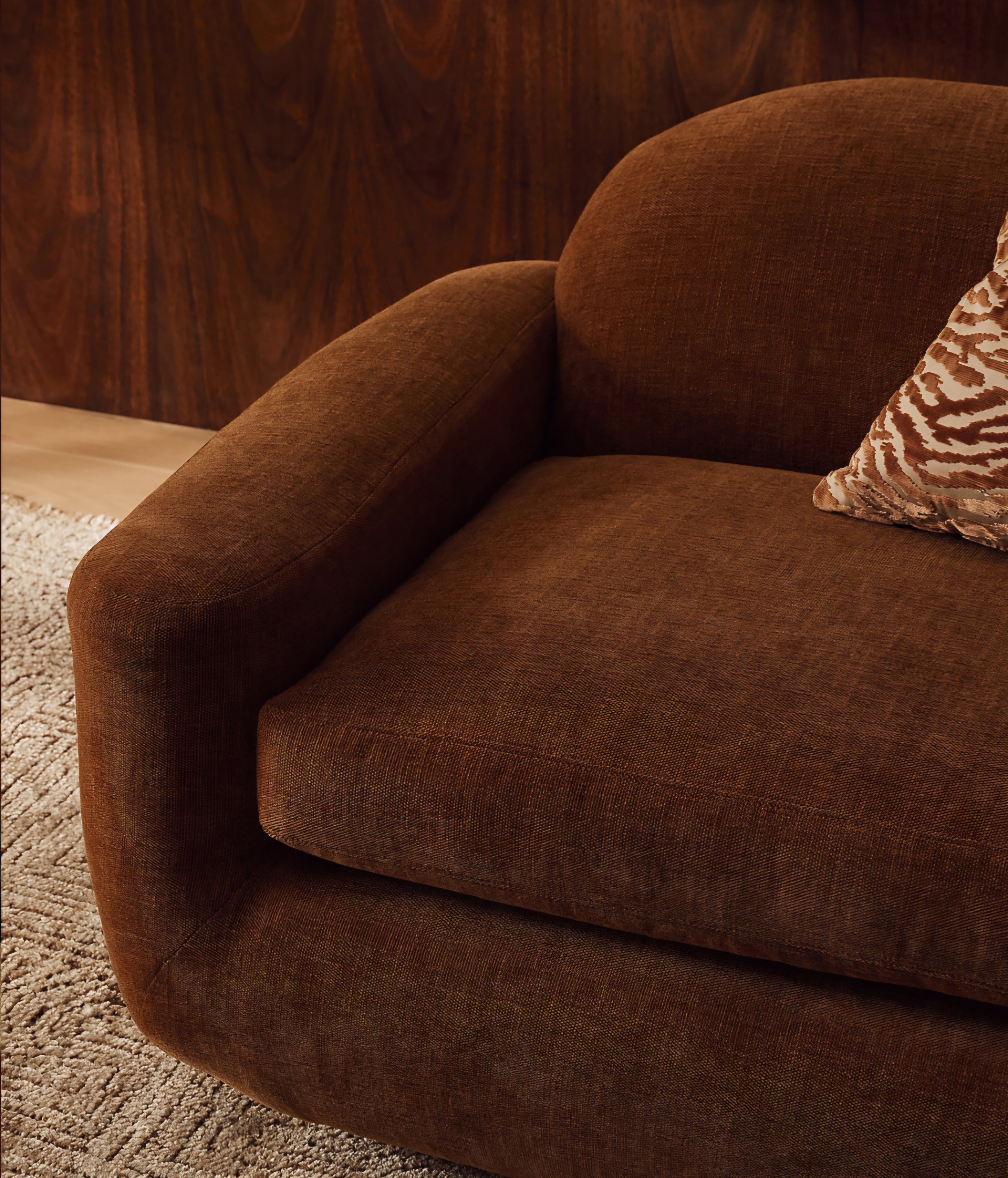THE ONE × Aldine — Ivory Boucle Textured Sofa