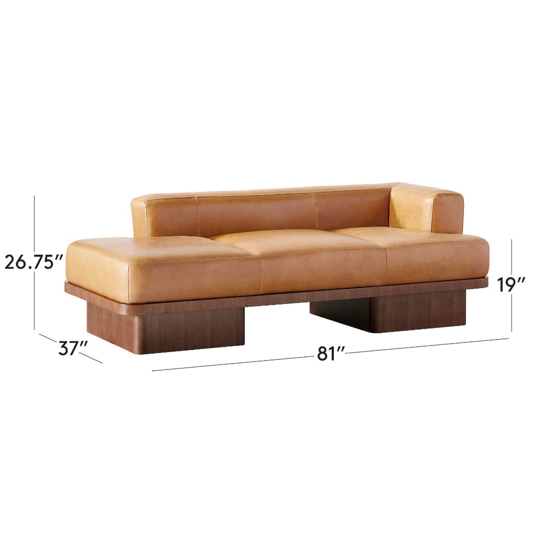 THE ONE × Serafin — Brown Leather Daybed