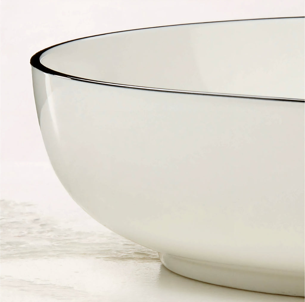 THE ONE × Contact — White Ceramic Serving Bowl