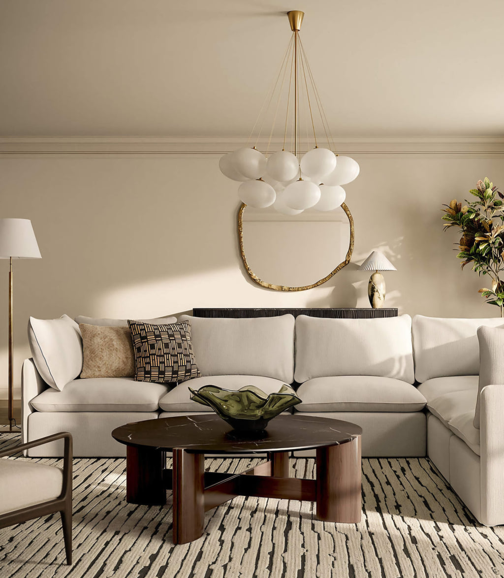 THE ONE × Corvina — Unlacquered Polished Brass Chandelier