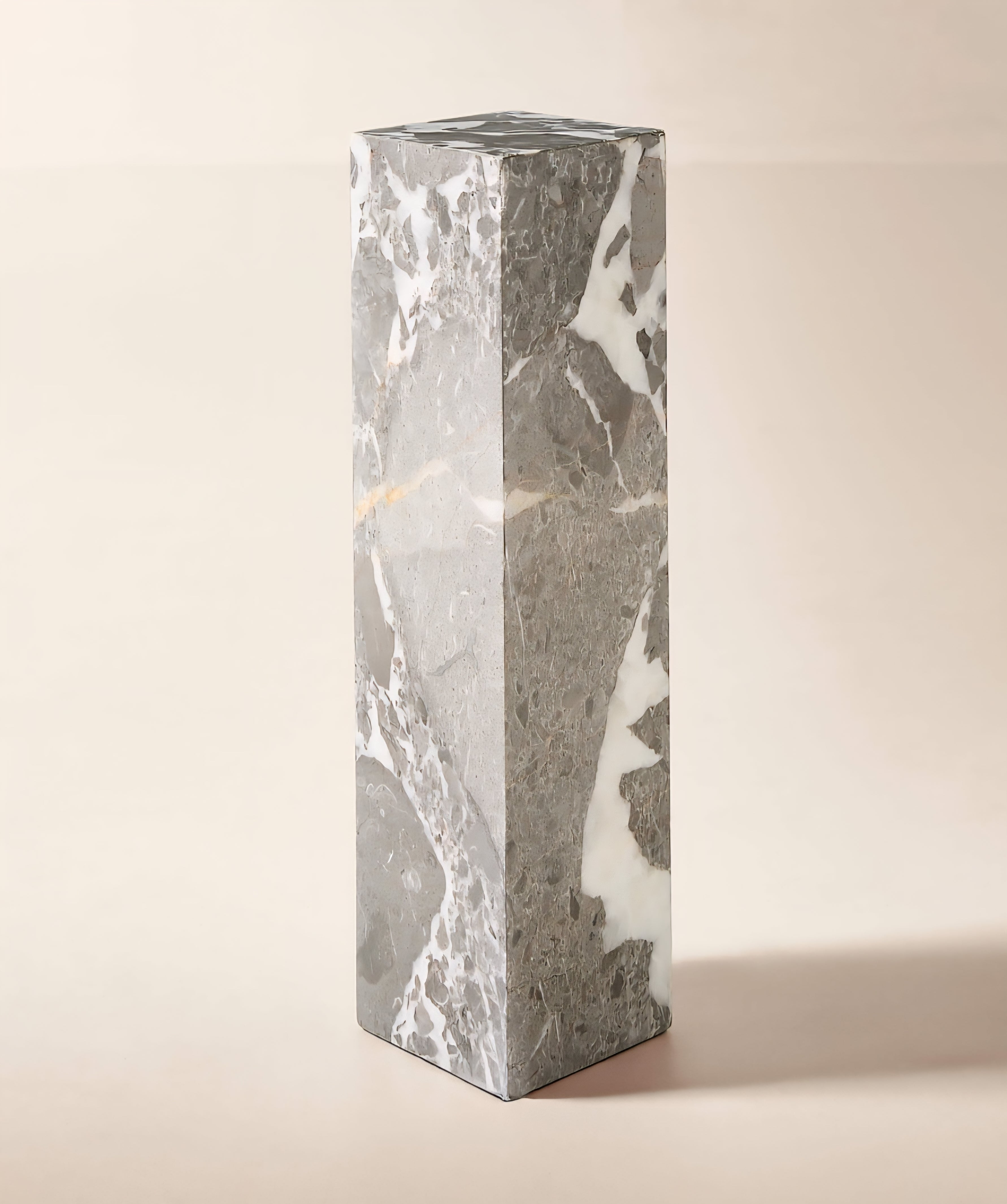 THE ONE × Saul — Grey Marble Drink Table