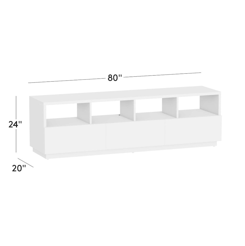 THE ONE × Chill — White High‑Gloss Media Console
