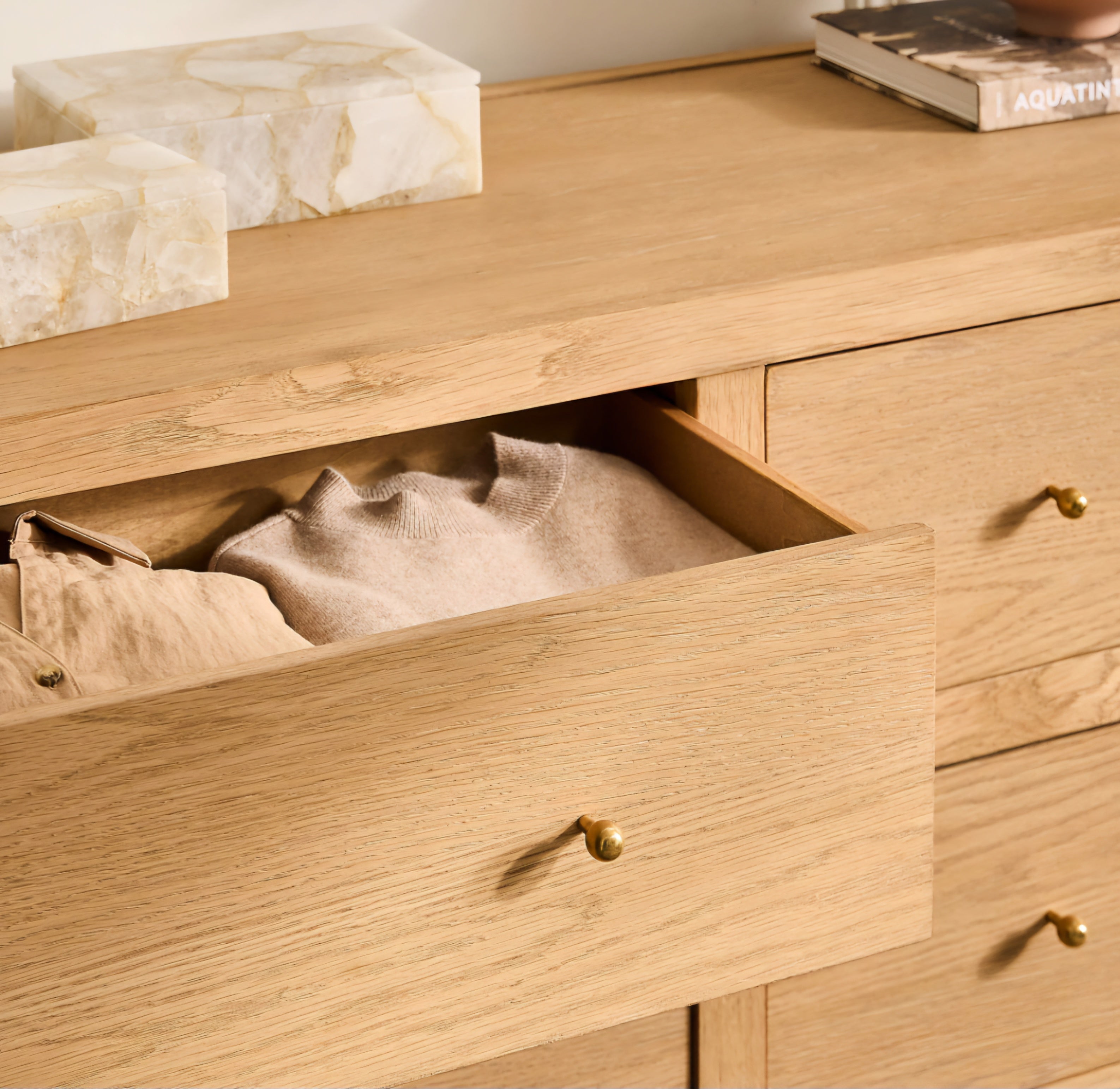 THE ONE × Layton — White Oak 6-Drawer Dresser