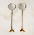 THE ONE × Lula — Stainless Steel and Brass Salad Servers