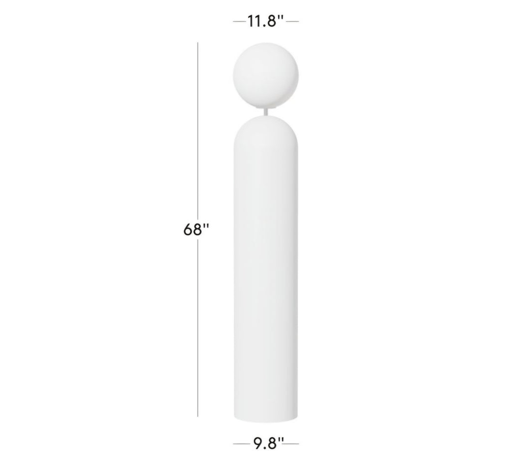 THE ONE × Ori — Globe Floor Lamp with Black Wood Base