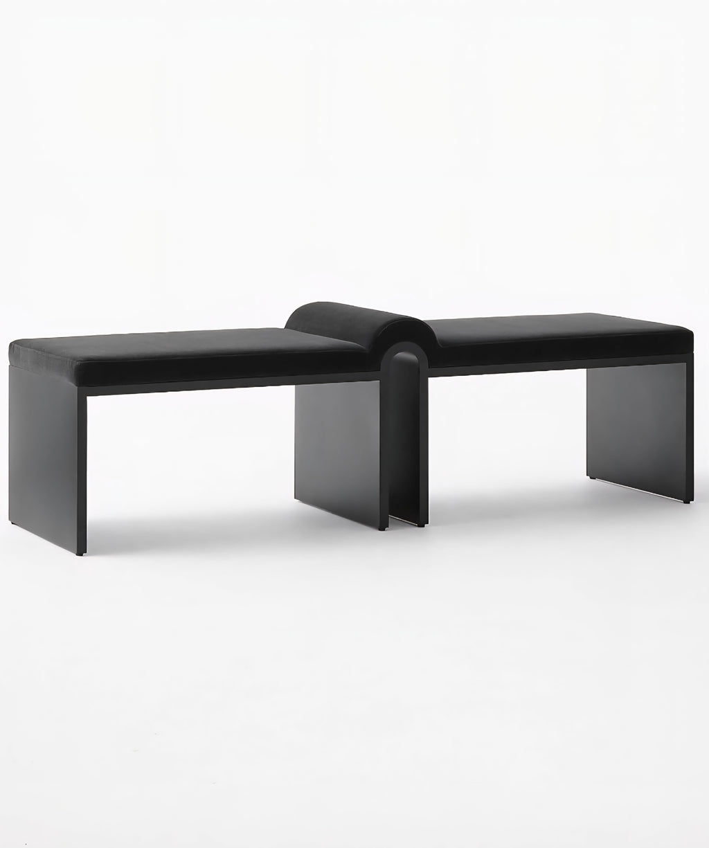 THE ONE × Arc — Faux Mohair/Velvet Bench
