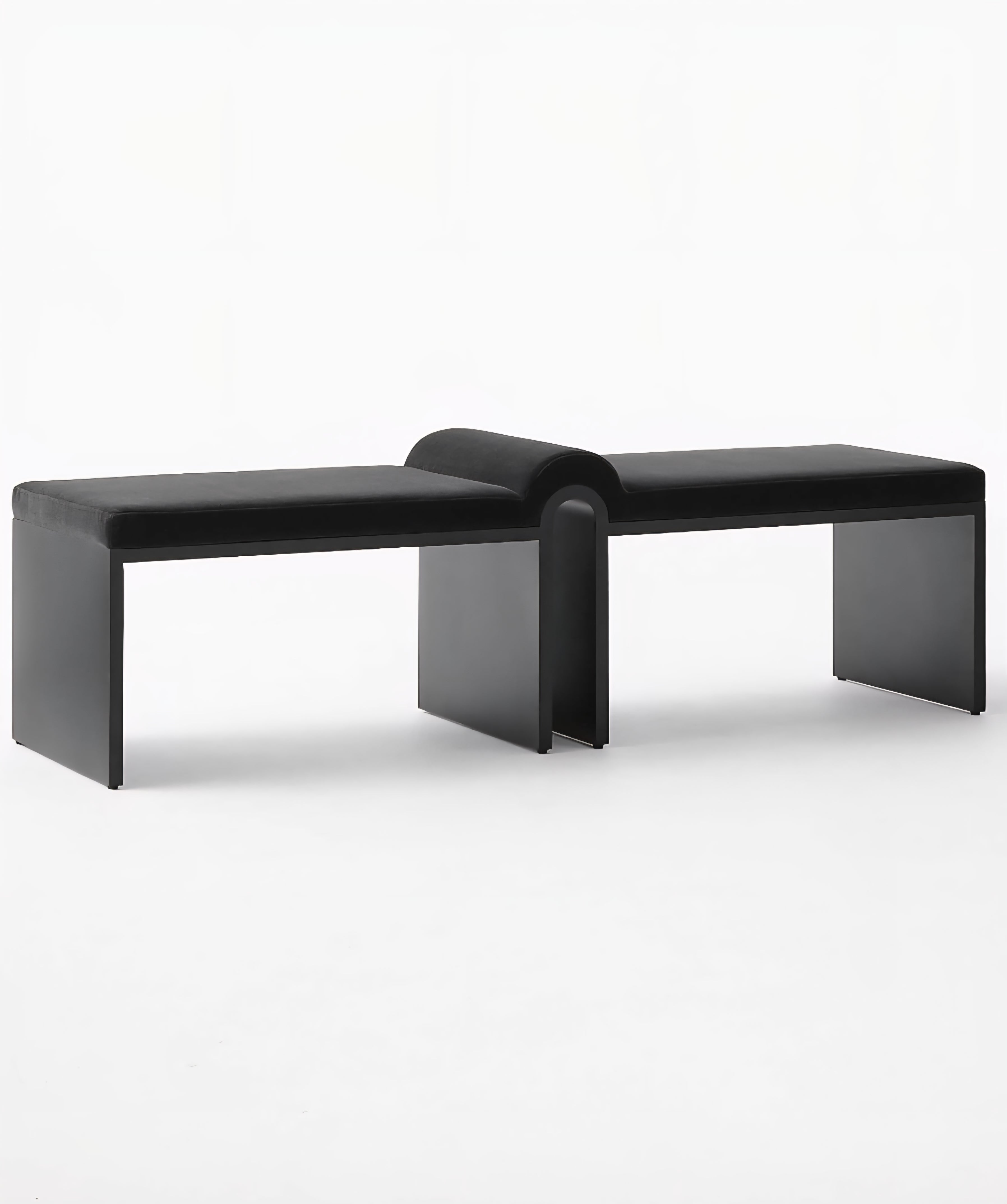 THE ONE × Arc — Faux Mohair/Velvet Bench