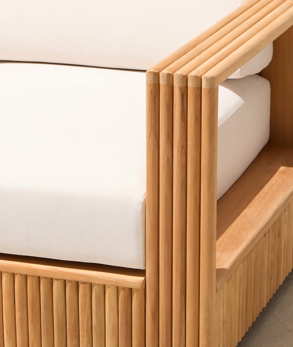 THE ONE × Topia — Teak Outdoor Sectional Collection