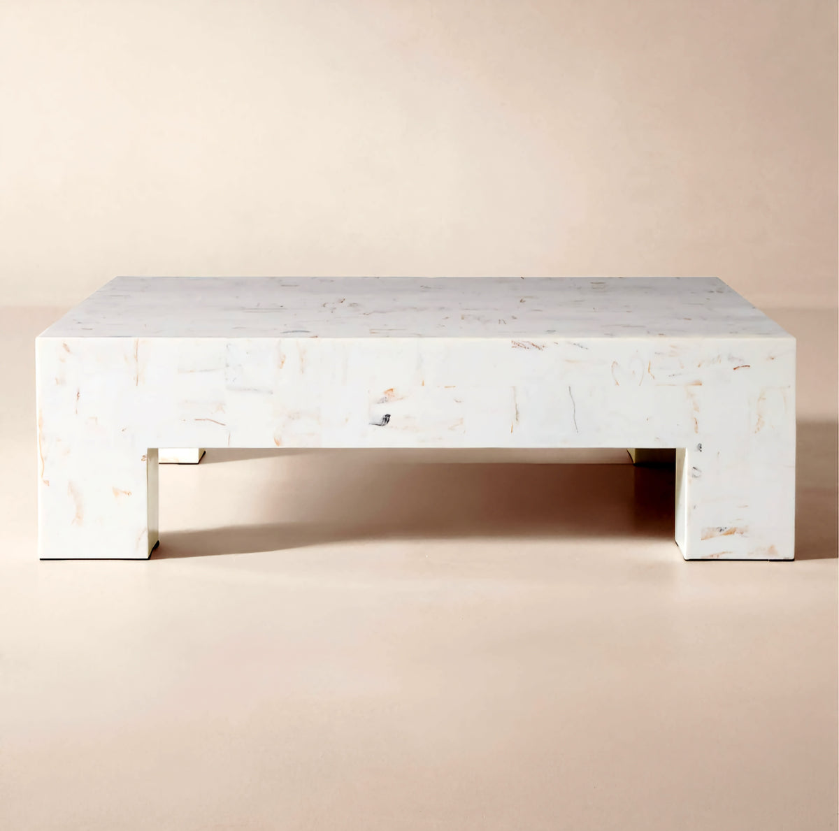 THE ONE × Scatola — Brown Burl Wood Coffee Table