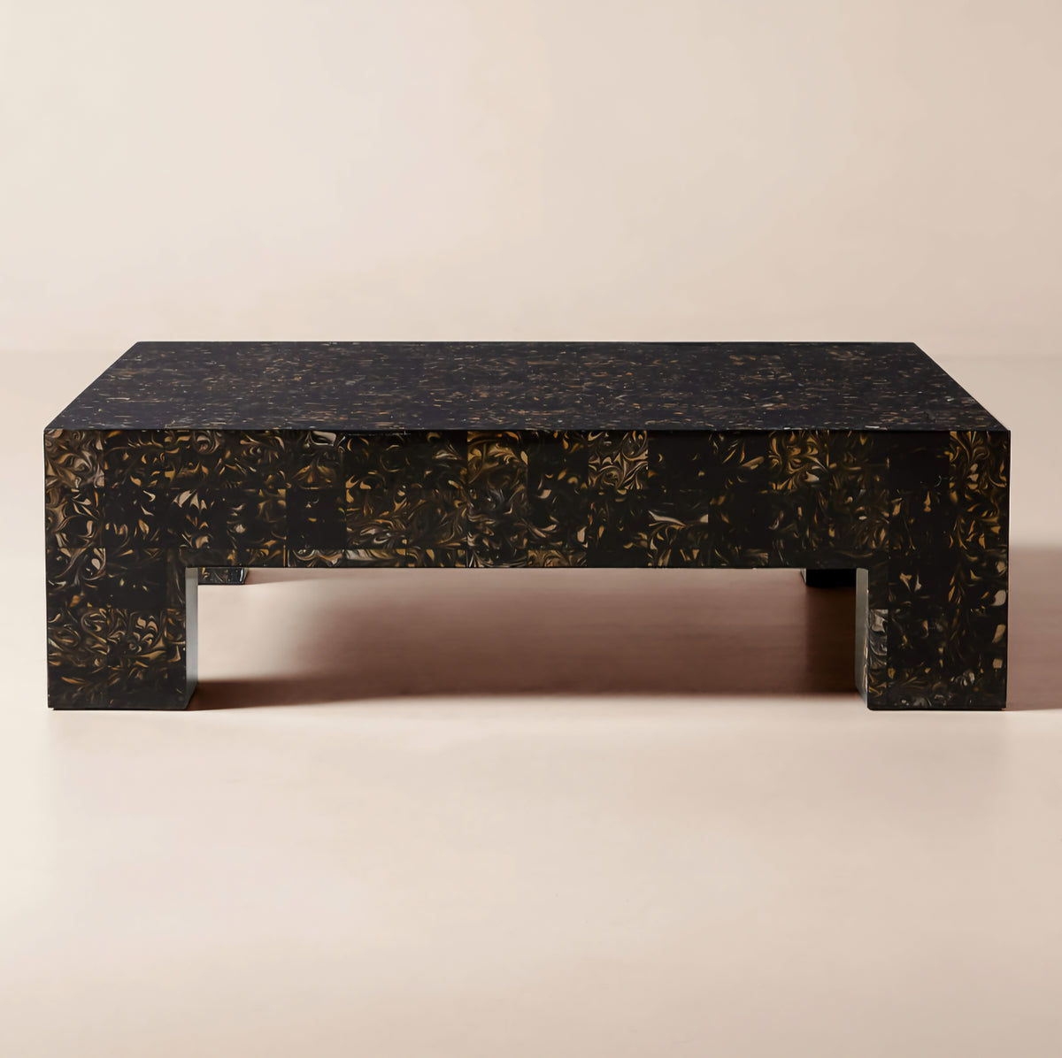 THE ONE × Scatola — Brown Burl Wood Coffee Table
