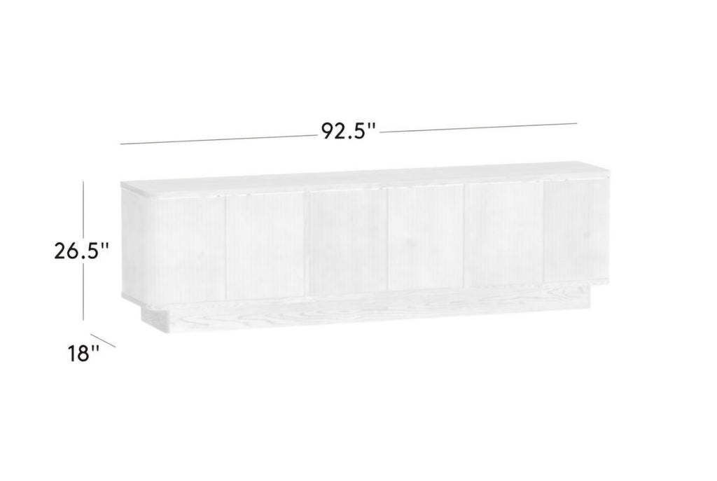 THE ONE × Davison — Fluted Dark Oak Media Console