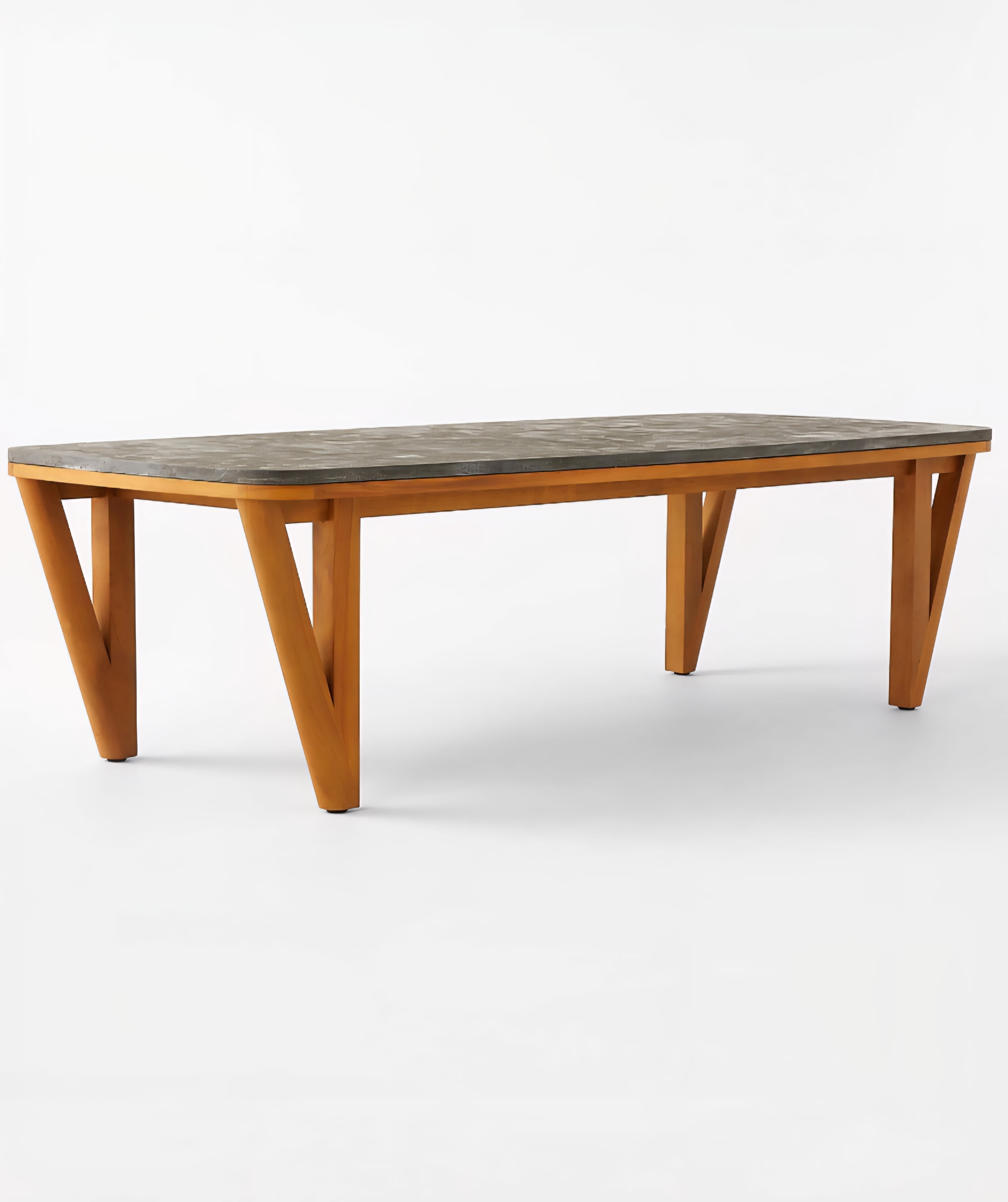 THE ONE × Roc — Bluestone & Teak Dining Table