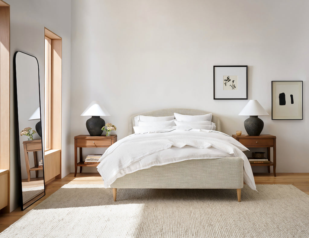 THE ONE × Edge — Walnut Arch Rectangle Floor Mirror