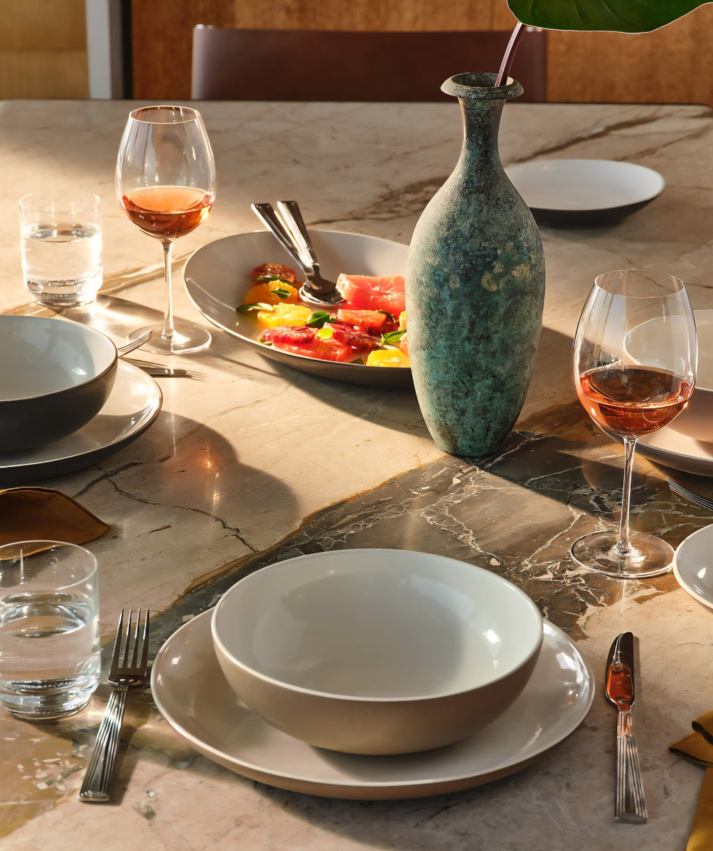 THE ONE × Barchan — Oval Stoneware Serving Platter