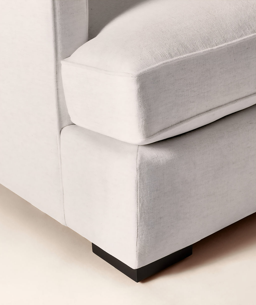 THE ONE × Eastman — White Performance Fabric Sofa