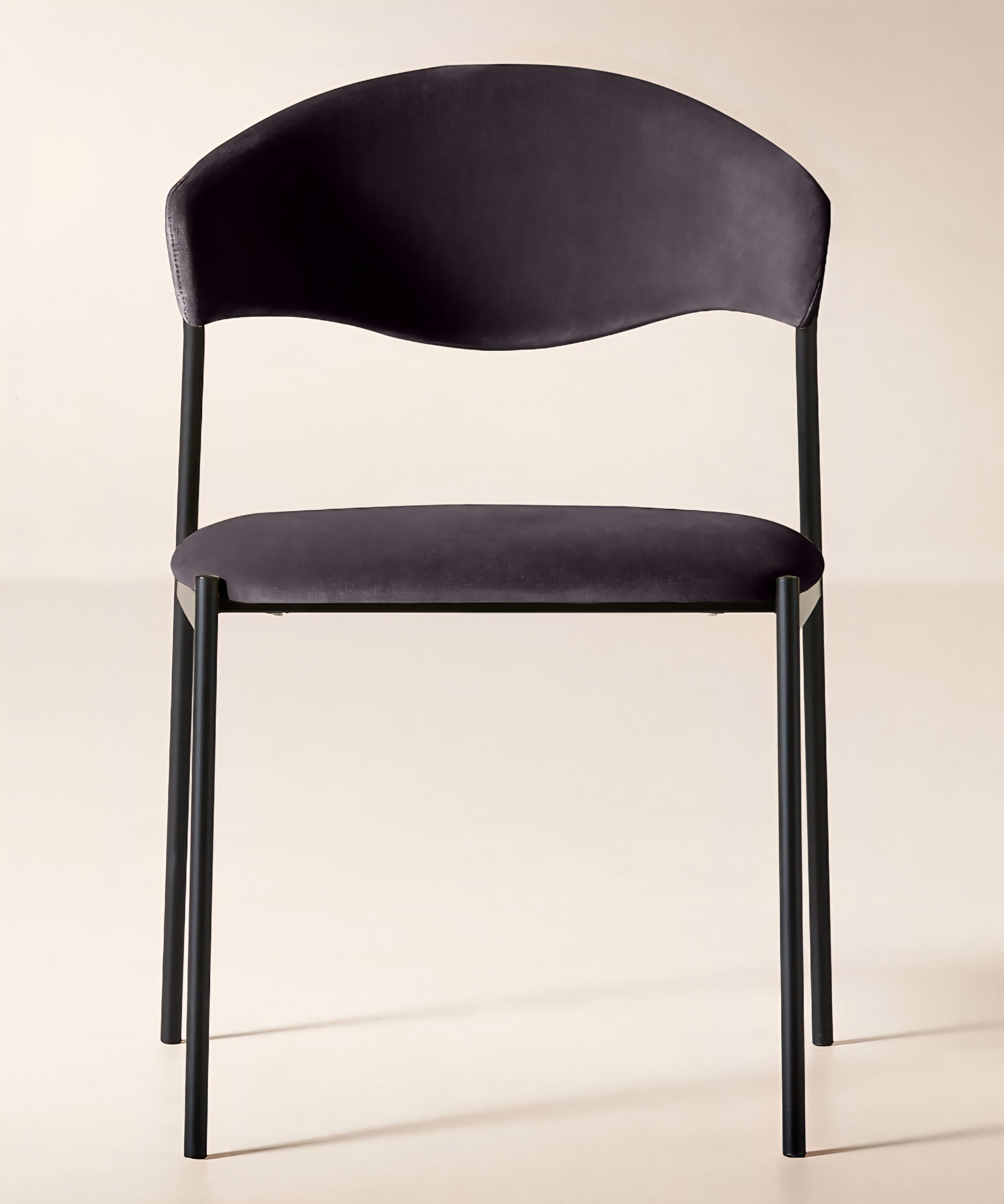 THE ONE × Damato — Mink Velvet Dining Chair