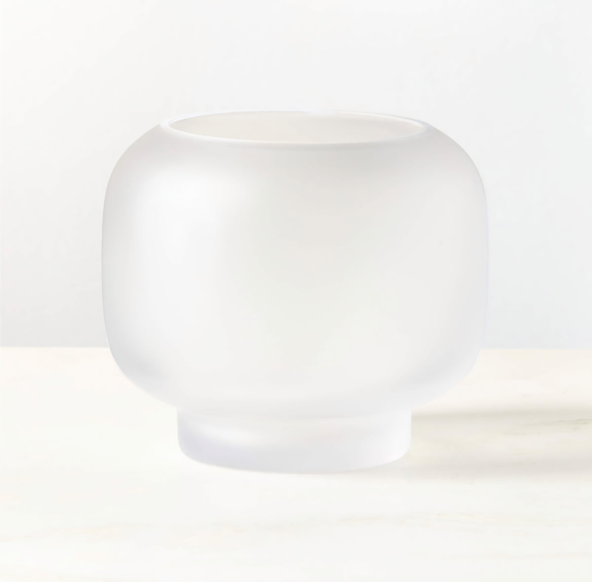 THE ONE × Coco — Round Smoked Amber Glass Hurricane Candle Holder