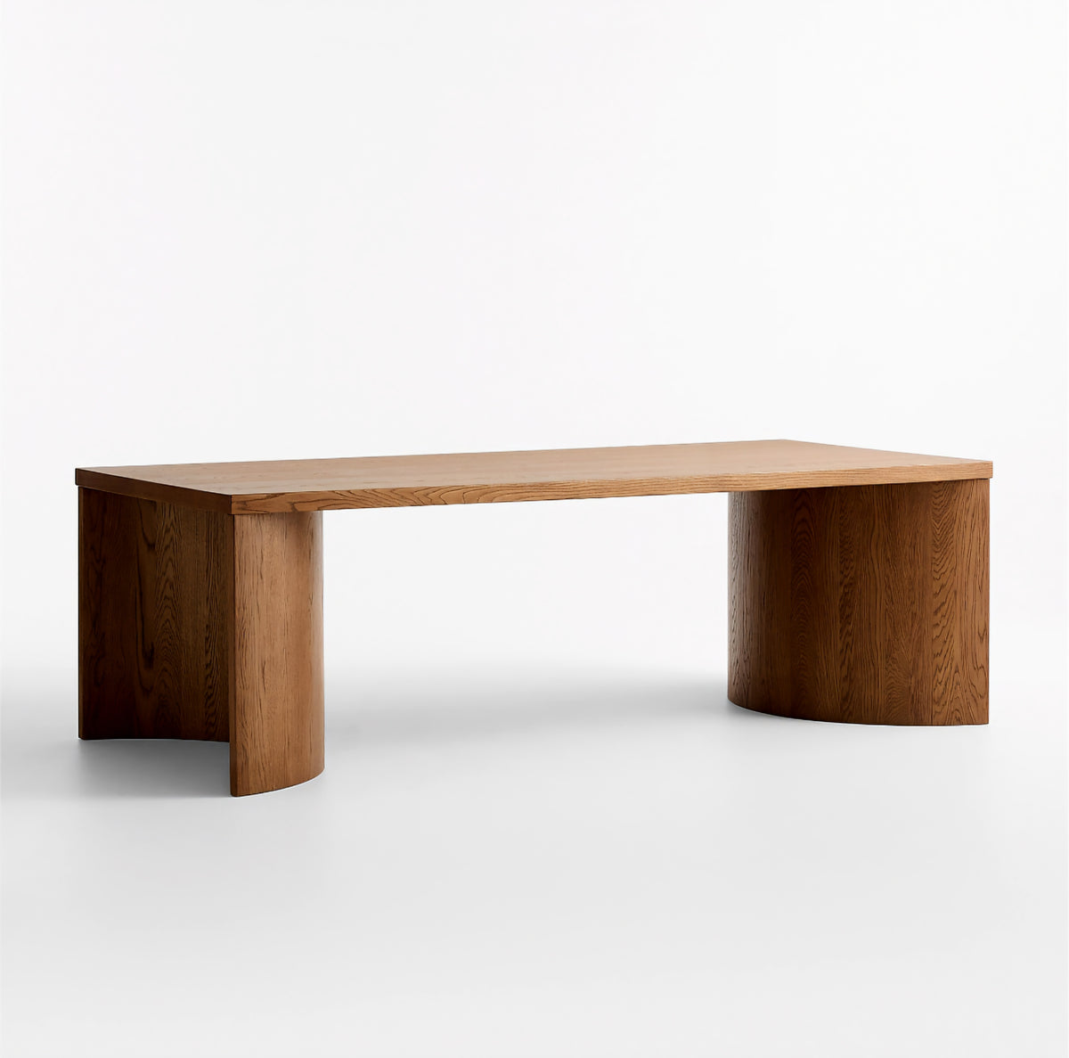 THE ONE × Virage — 96" geschwungener Esstisch aus Eiche