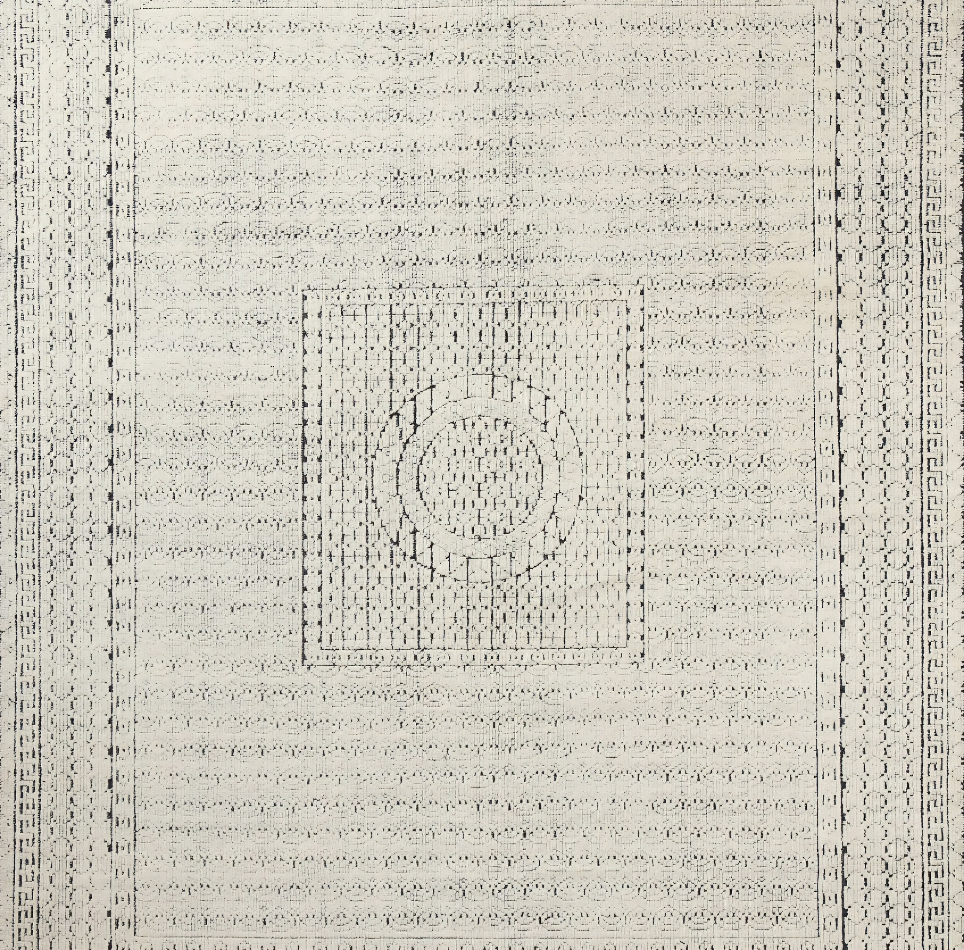 THE ONE × Calero — Hand-Knotted Warm White New Zealand Wool Rug Swatch