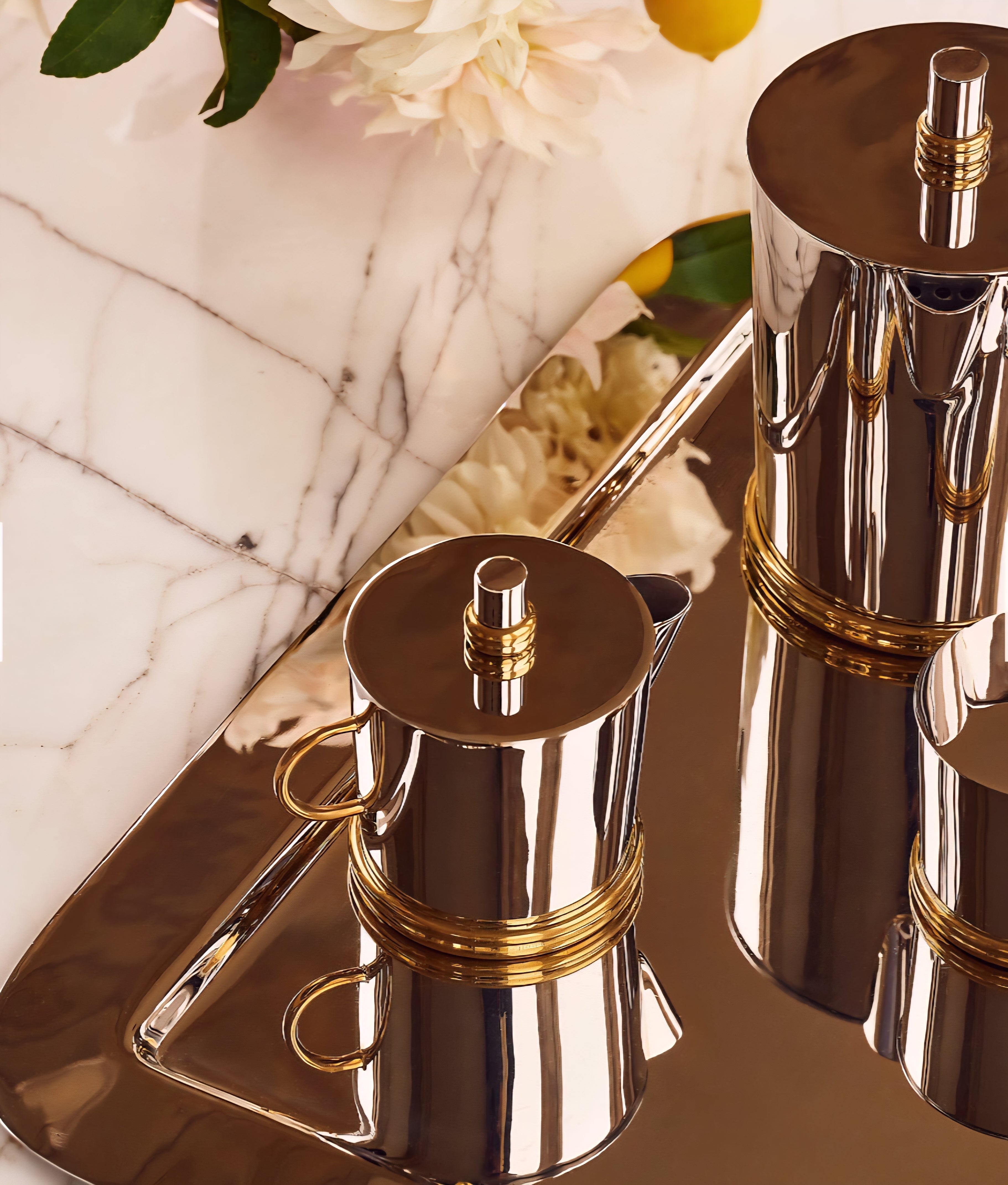 THE ONE × Leclaire — Rectangular Stainless Steel Serving Tray