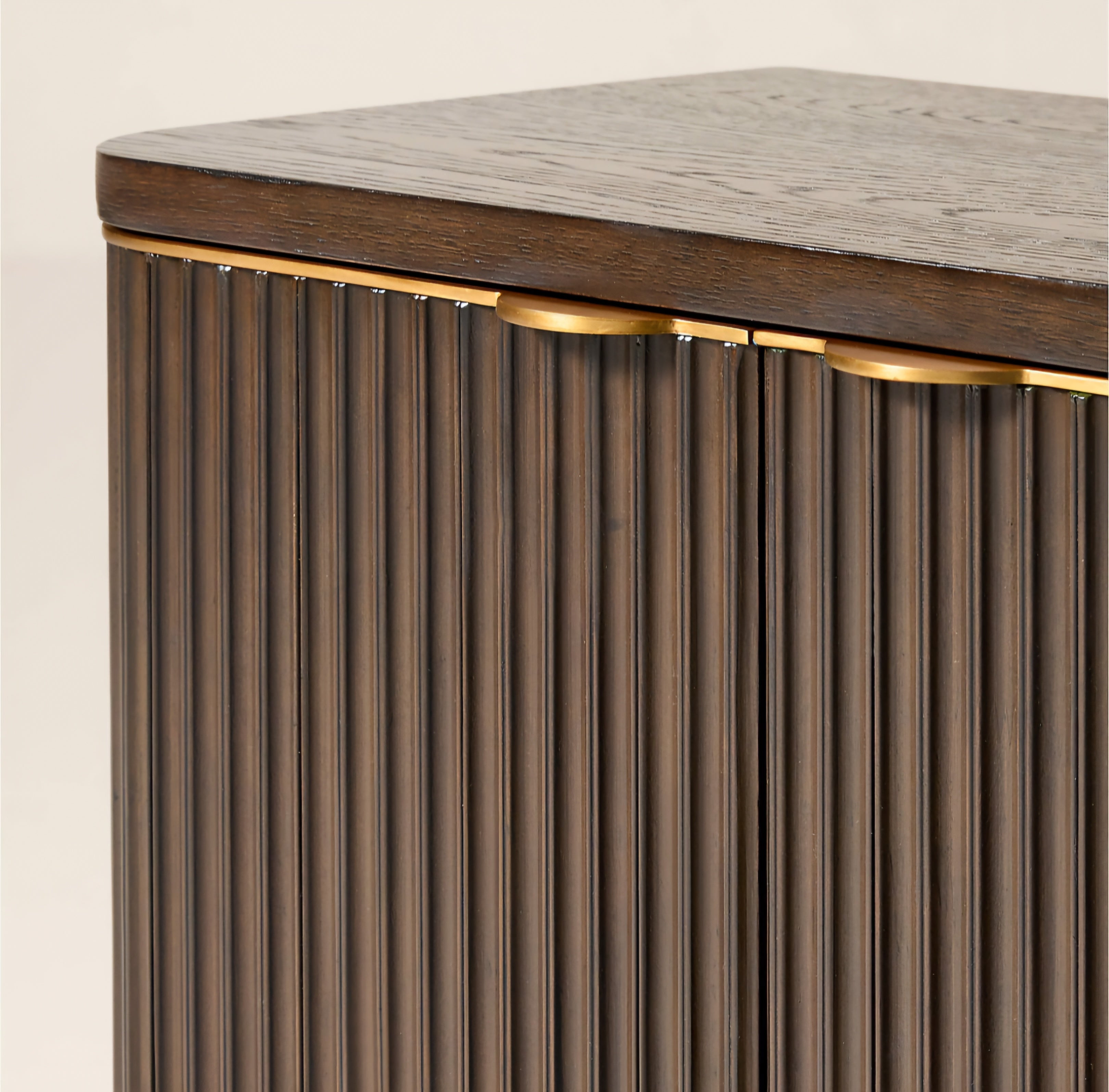 THE ONE × Davison — Fluted Dark Oak Cabinet
