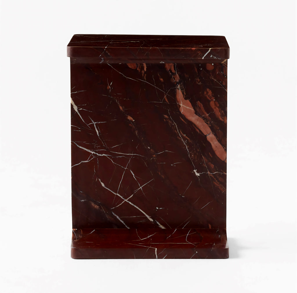 THE ONE × Ciccio — Red Marble Side Table