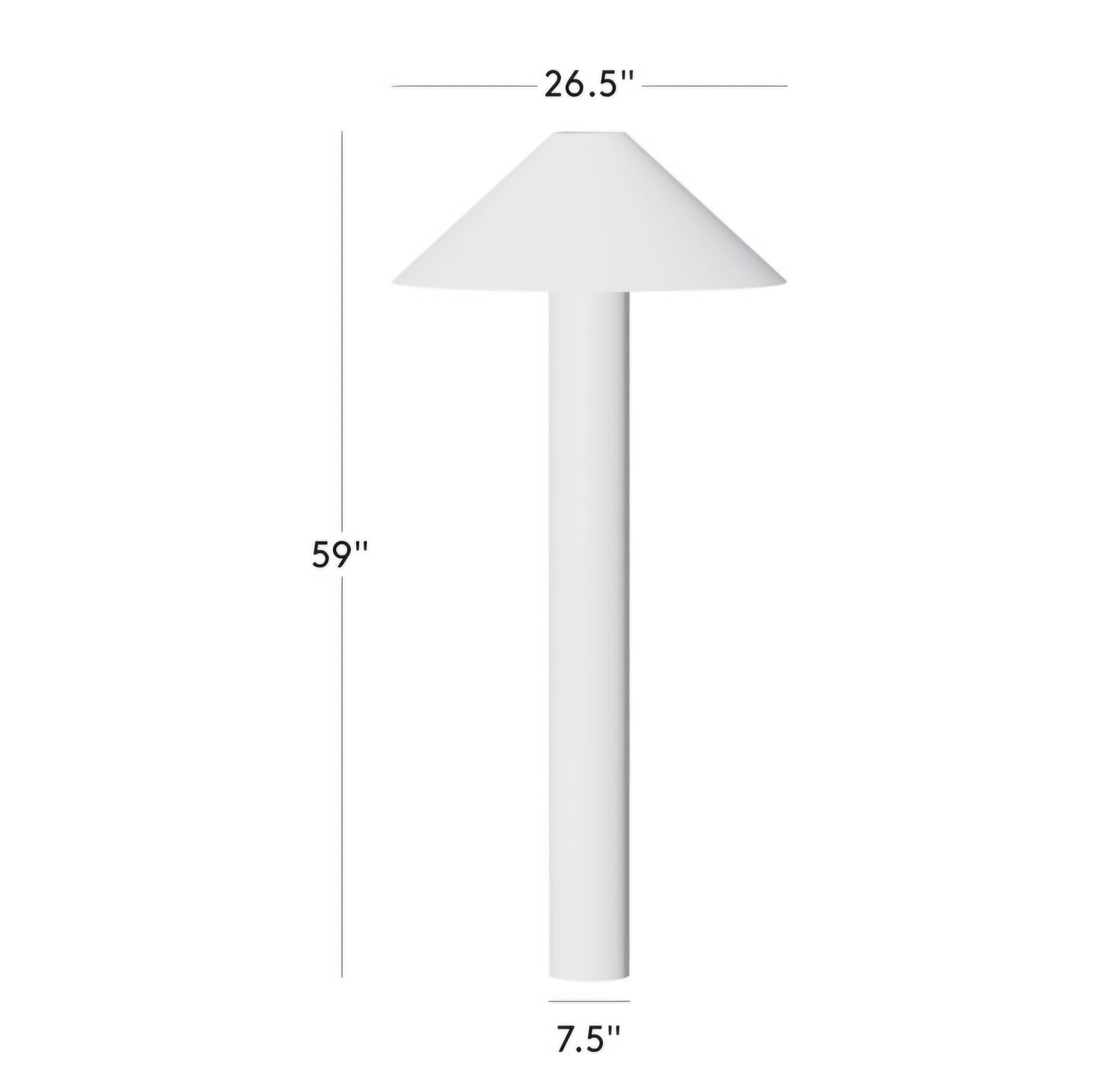 THE ONE × Gigi — Polished Stainless Steel Floor Lamp