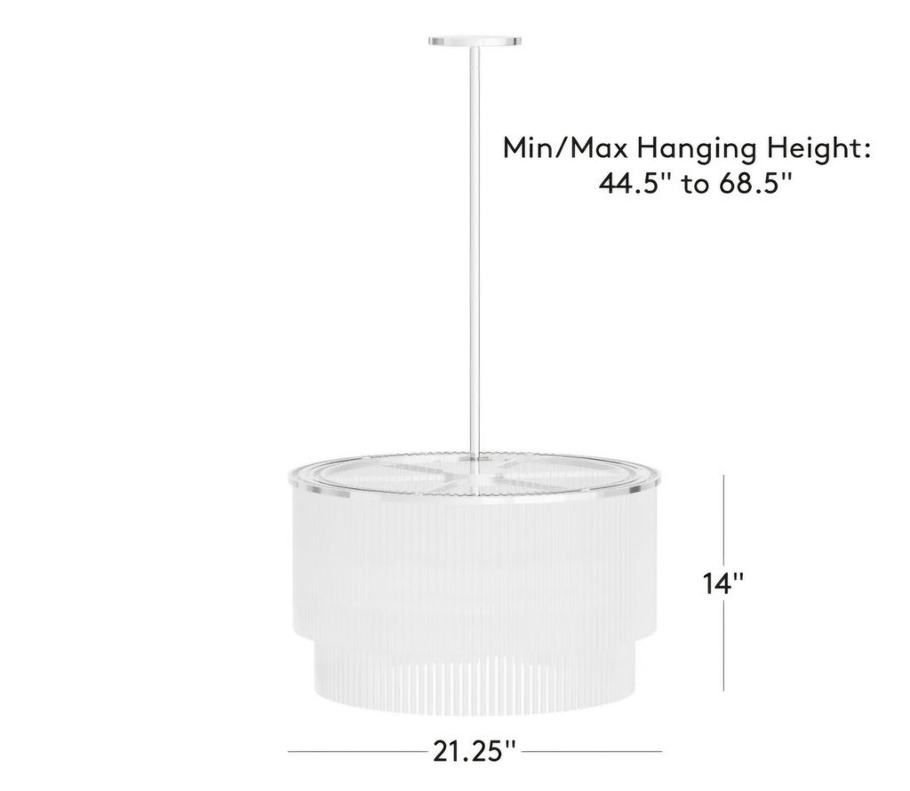 THE ONE × Stellar — 2-Tier Round Glass Pendant Light