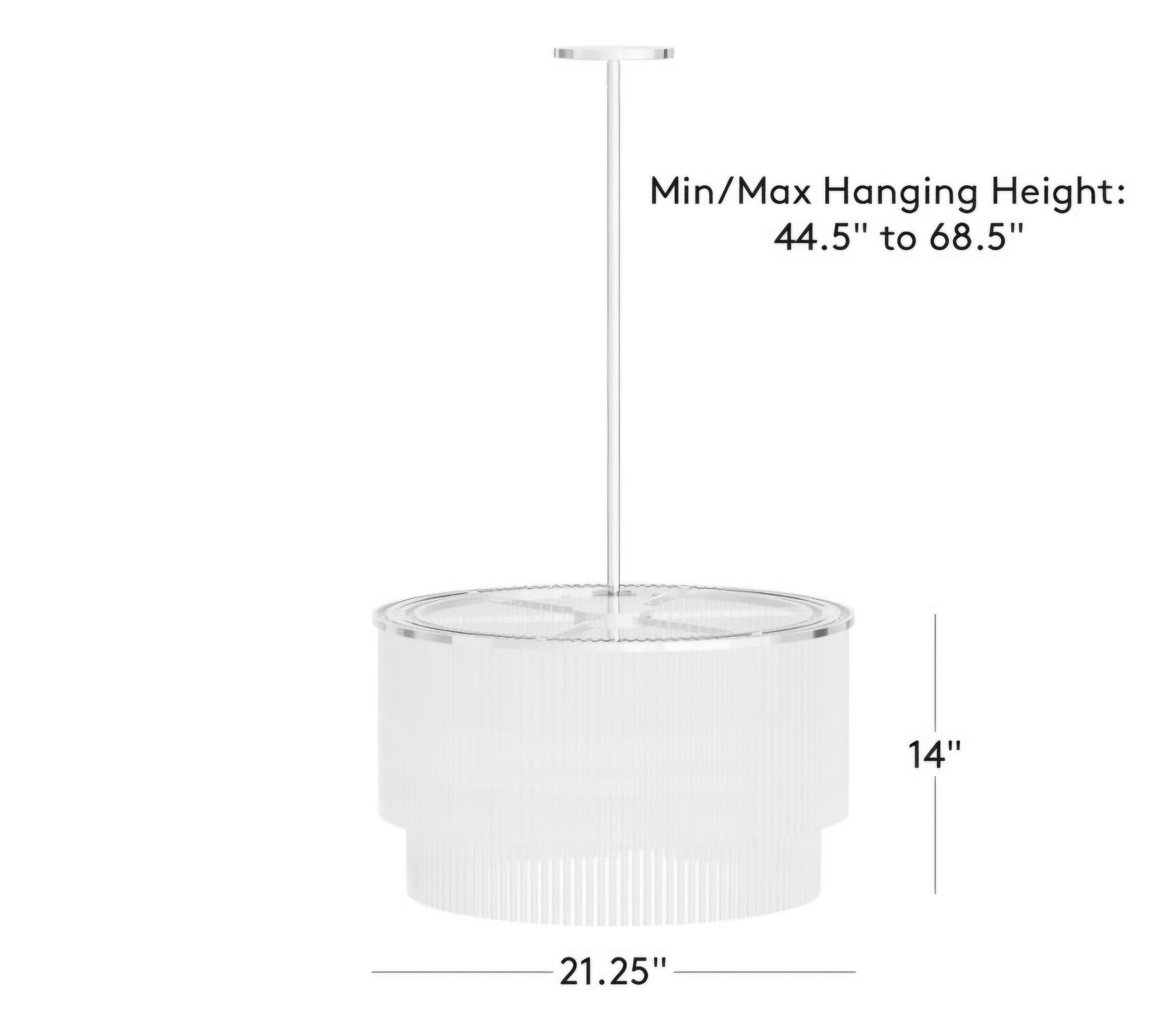 THE ONE × Stellar — 2-Tier Round Glass Pendant Light