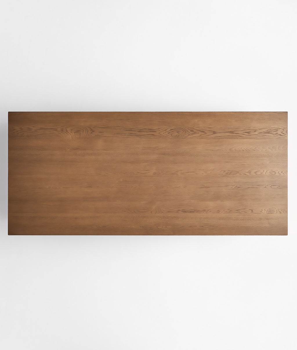THE ONE × Virage — 96" Curved Oak Dining Table