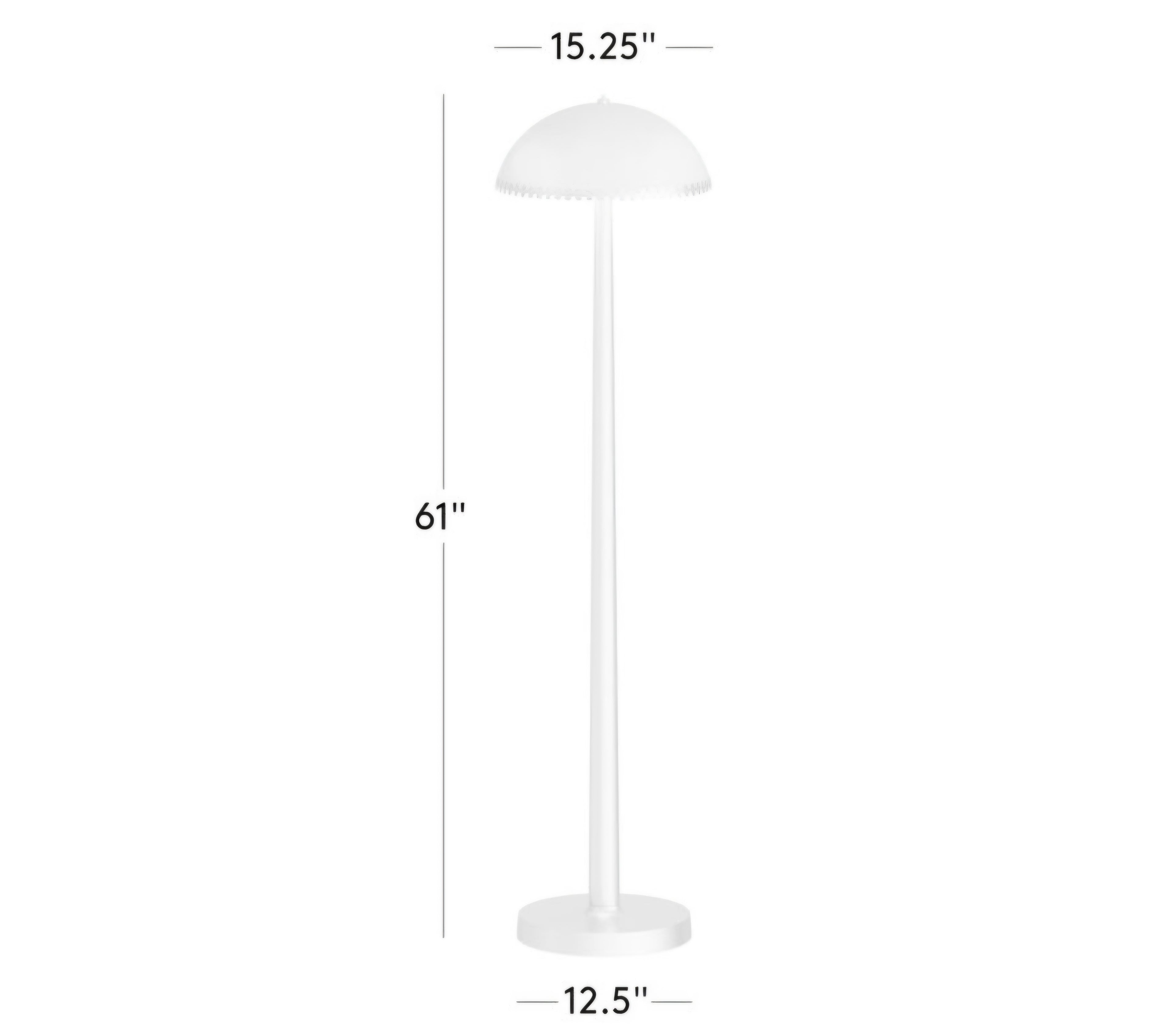 THE ONE × Oceana — Black Metal Floor Lamp with Alabaster Shade
