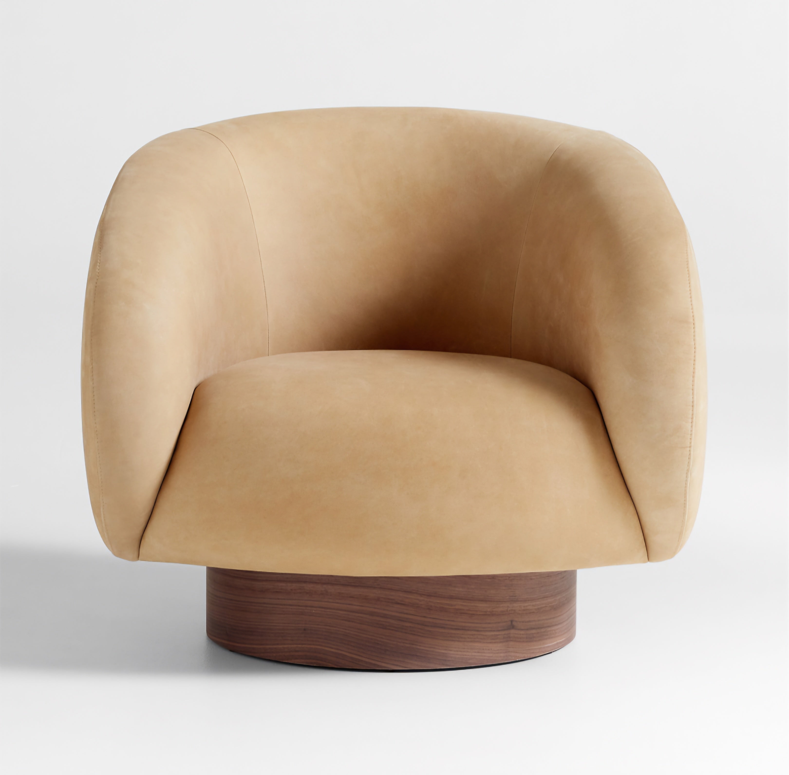 THE ONE × Kessler — Leather Swivel Accent Chair