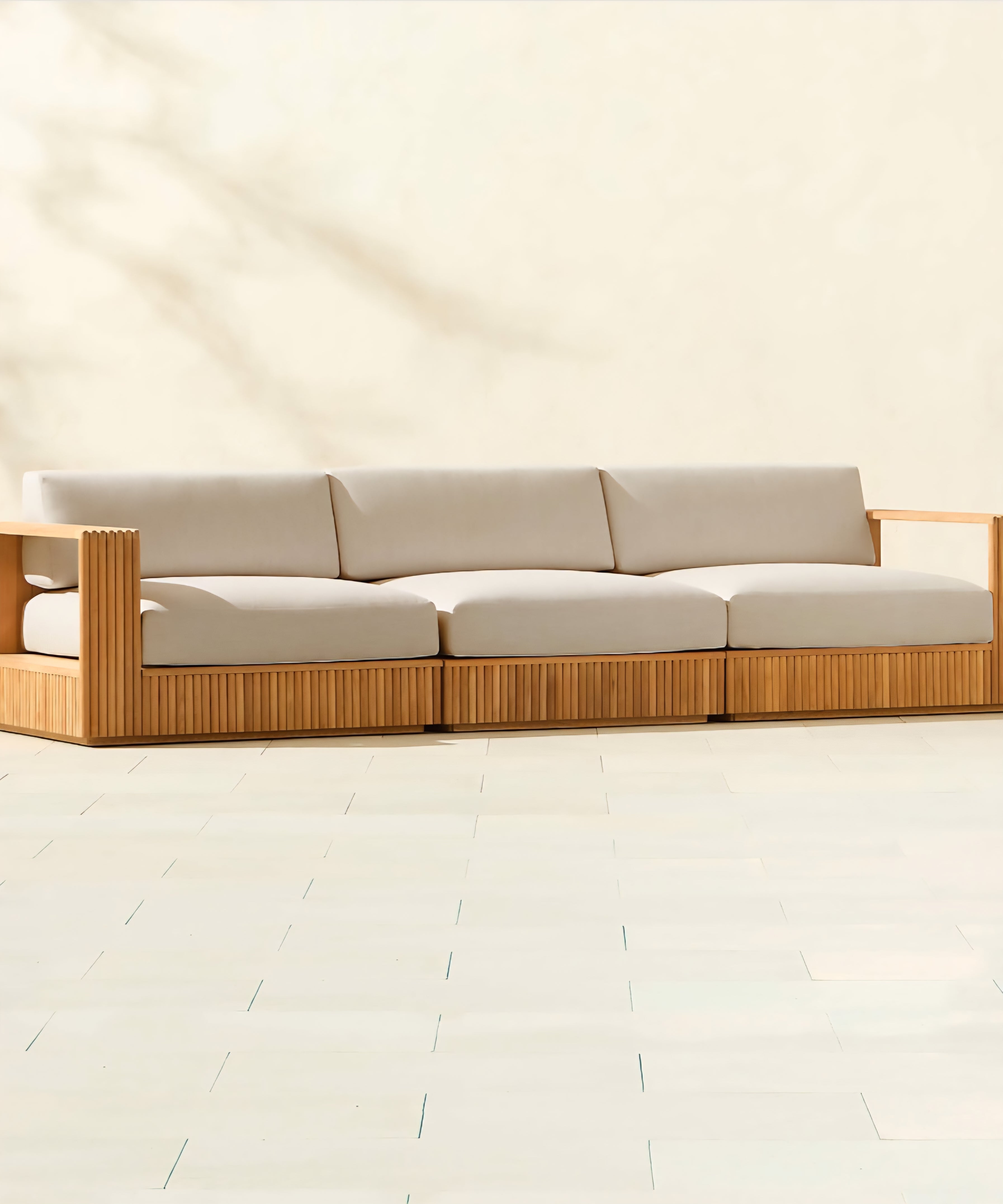 THE ONE × Topia — Teak Outdoor Sectional Collection