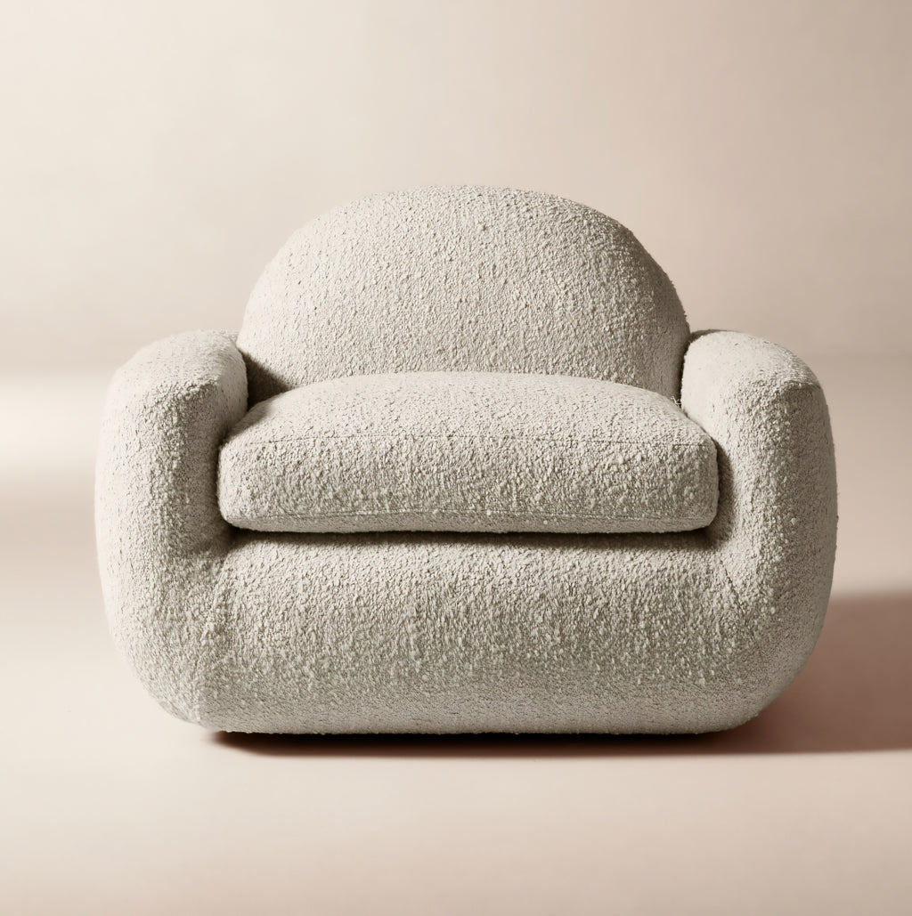 THE ONE × Aldine — Spice Brown Performance Chenille Accent Chair