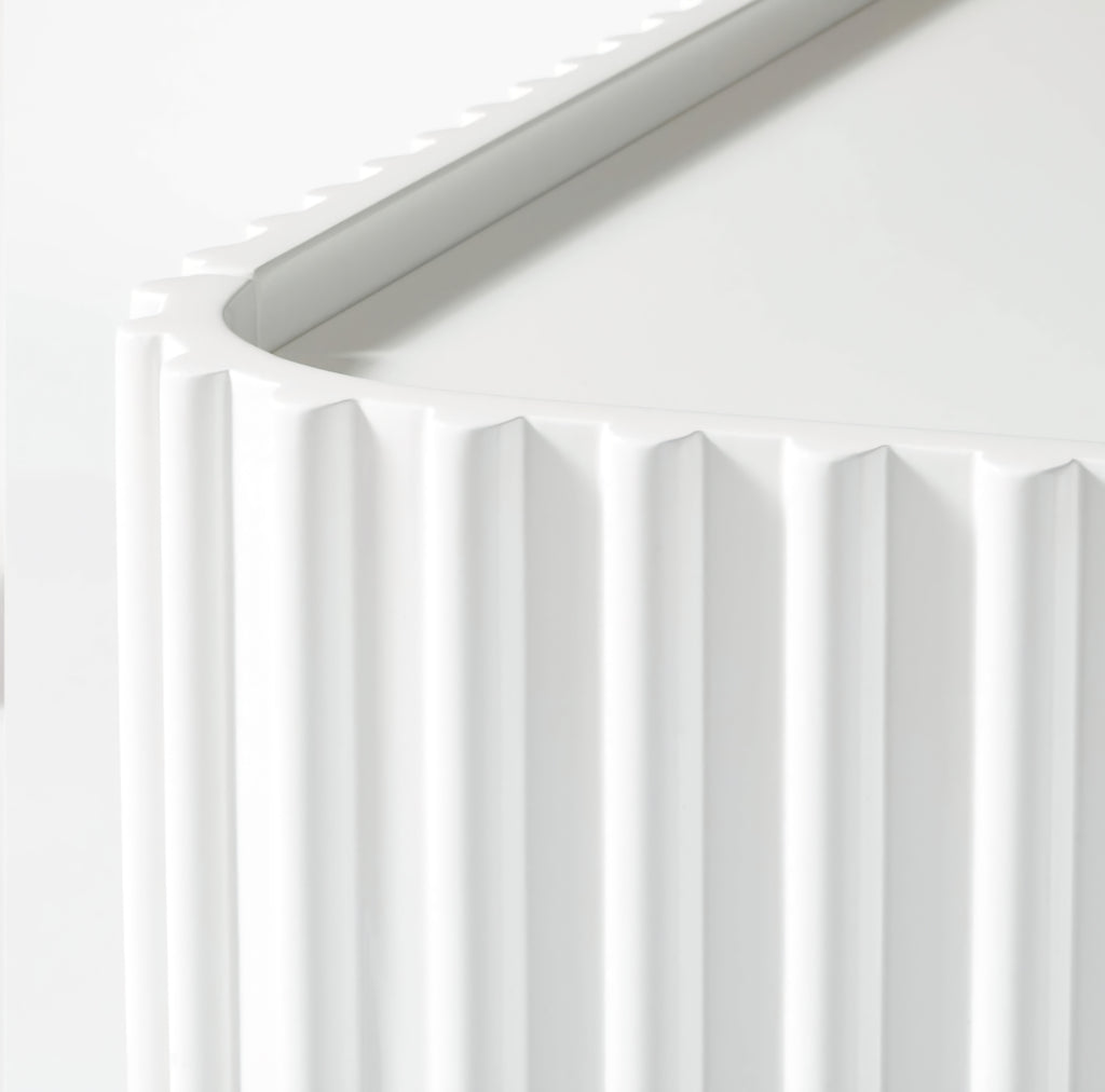 THE ONE × Truffle — White High‑Gloss Lacquered Credenza