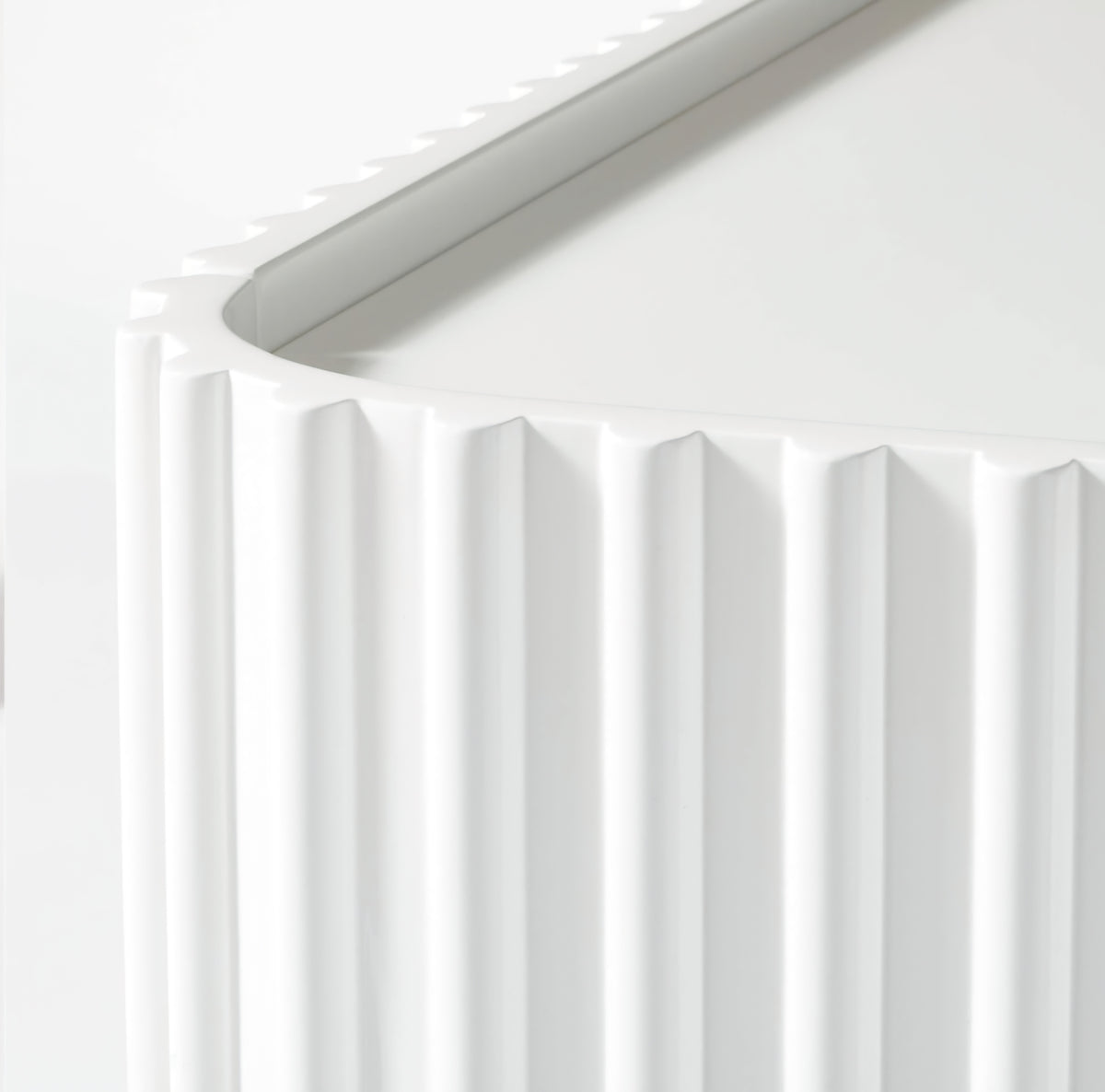 THE ONE × Truffle — White High‑Gloss Lacquered Credenza