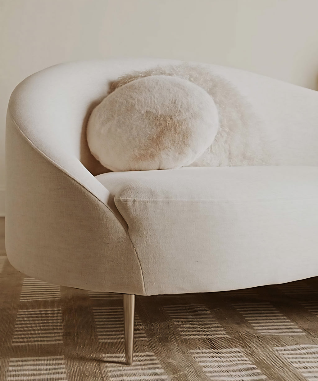 THE ONE × Curvo — White Performance Fabric Sofa by goop